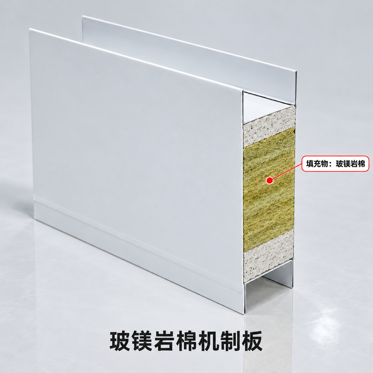 玻镁岩棉机制板 - 图片1